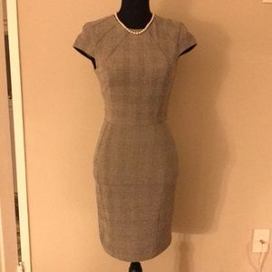 Gray plaid dress